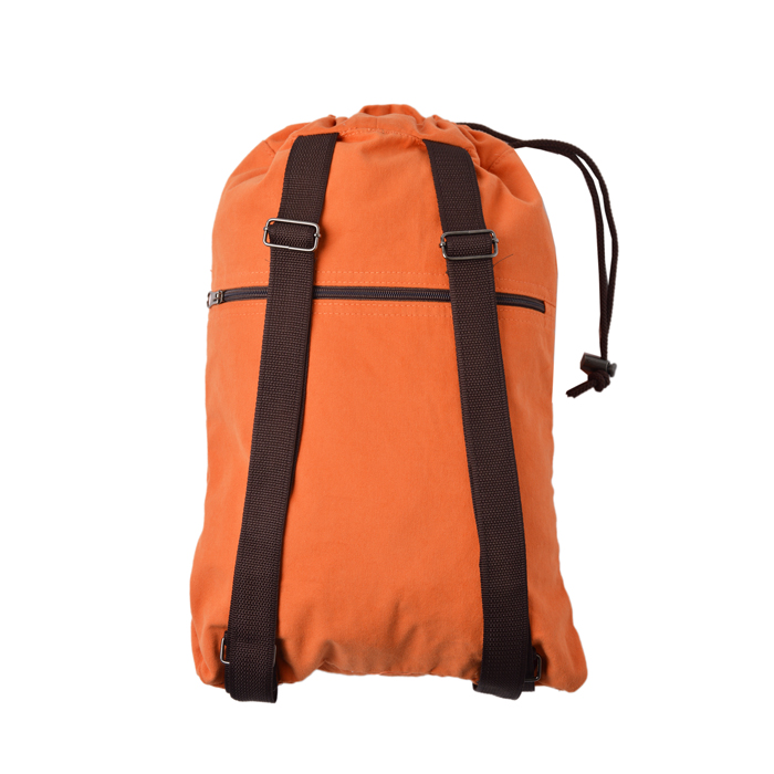 Canvas drawstring backpack